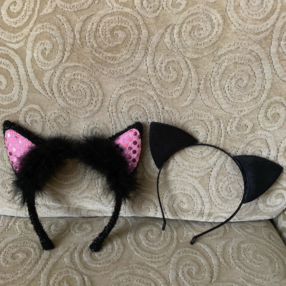 2 Cat Ear Headbands
